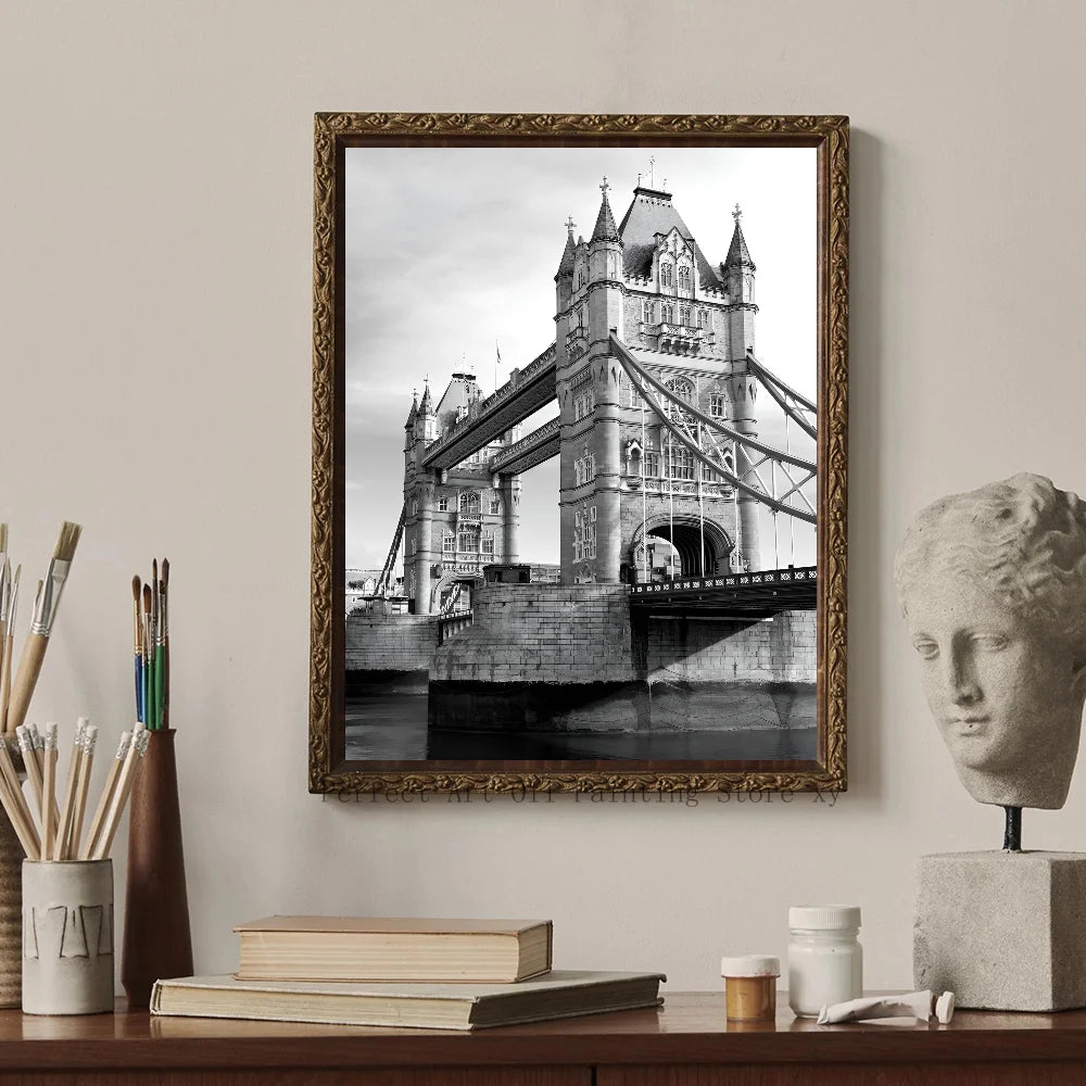 ROMA WANDDEKORATION ARCHITEKTUR SCHWARZ WEISS POSTER