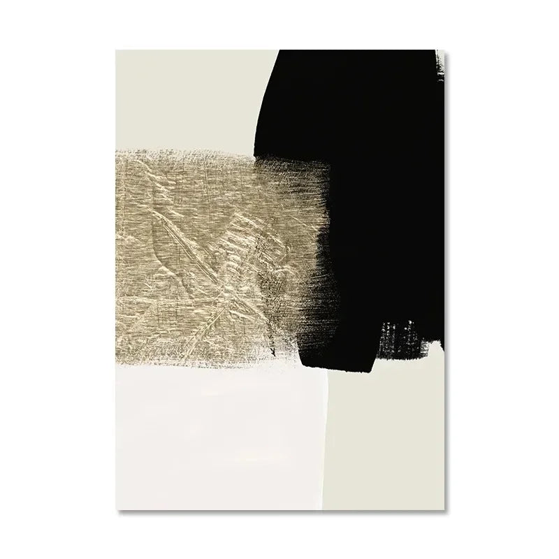 LYON WANDDEKORATION – MODERNES LEINWAND SET SCHWARZ & BEIGE