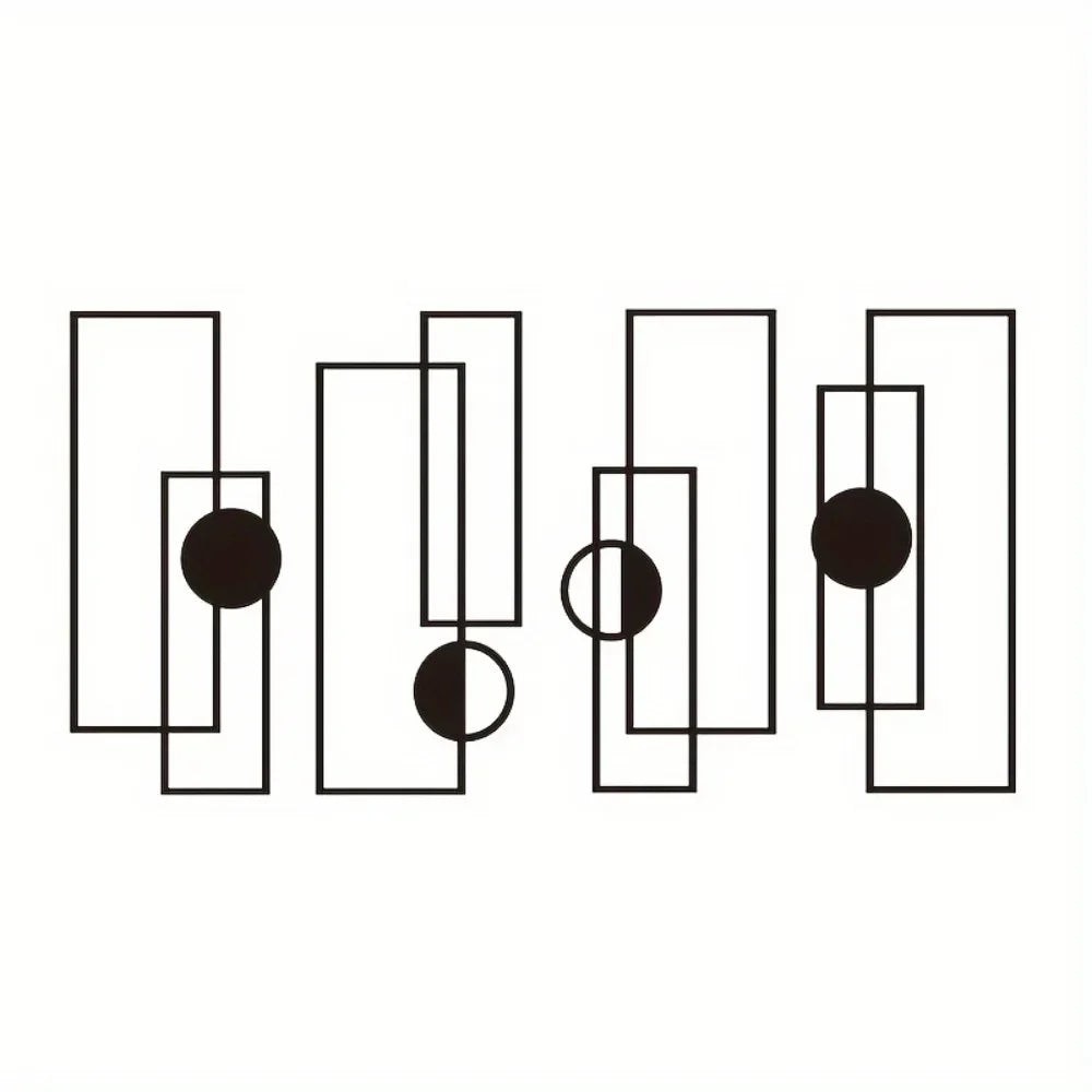 VALENTINA WANDSKULPTUR METALL SCHWARZ MODERN DESIGN