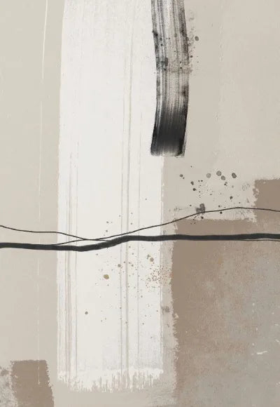 LIVIA WANDDEKORATION – MODERNE LEINWAND IN SCHWARZ-WEISS-BEIGE