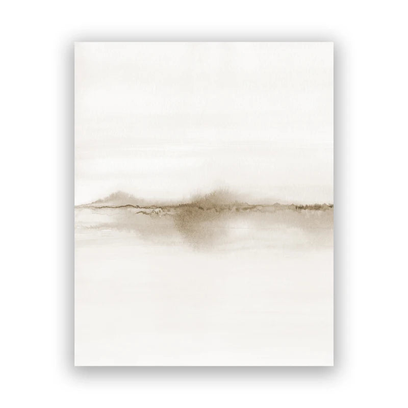 ELENIA WANDDEKORATION – NATUR LEINWAND IN BEIGE & HELLEN TÖNEN