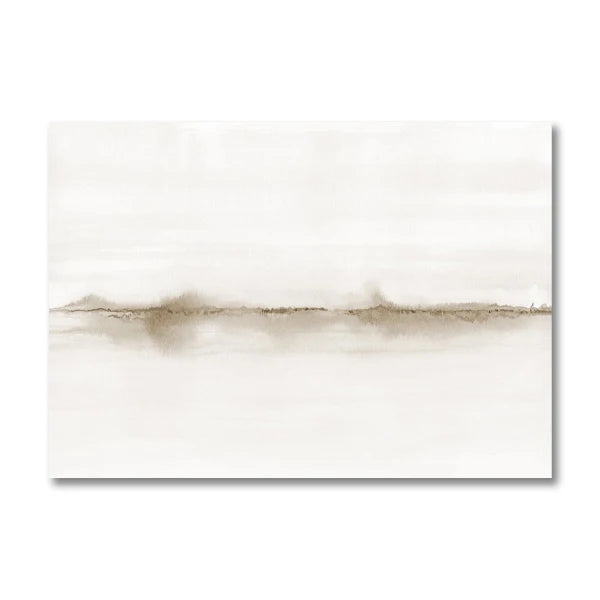 ELENIA WANDDEKORATION – NATUR LEINWAND IN BEIGE & HELLEN TÖNEN