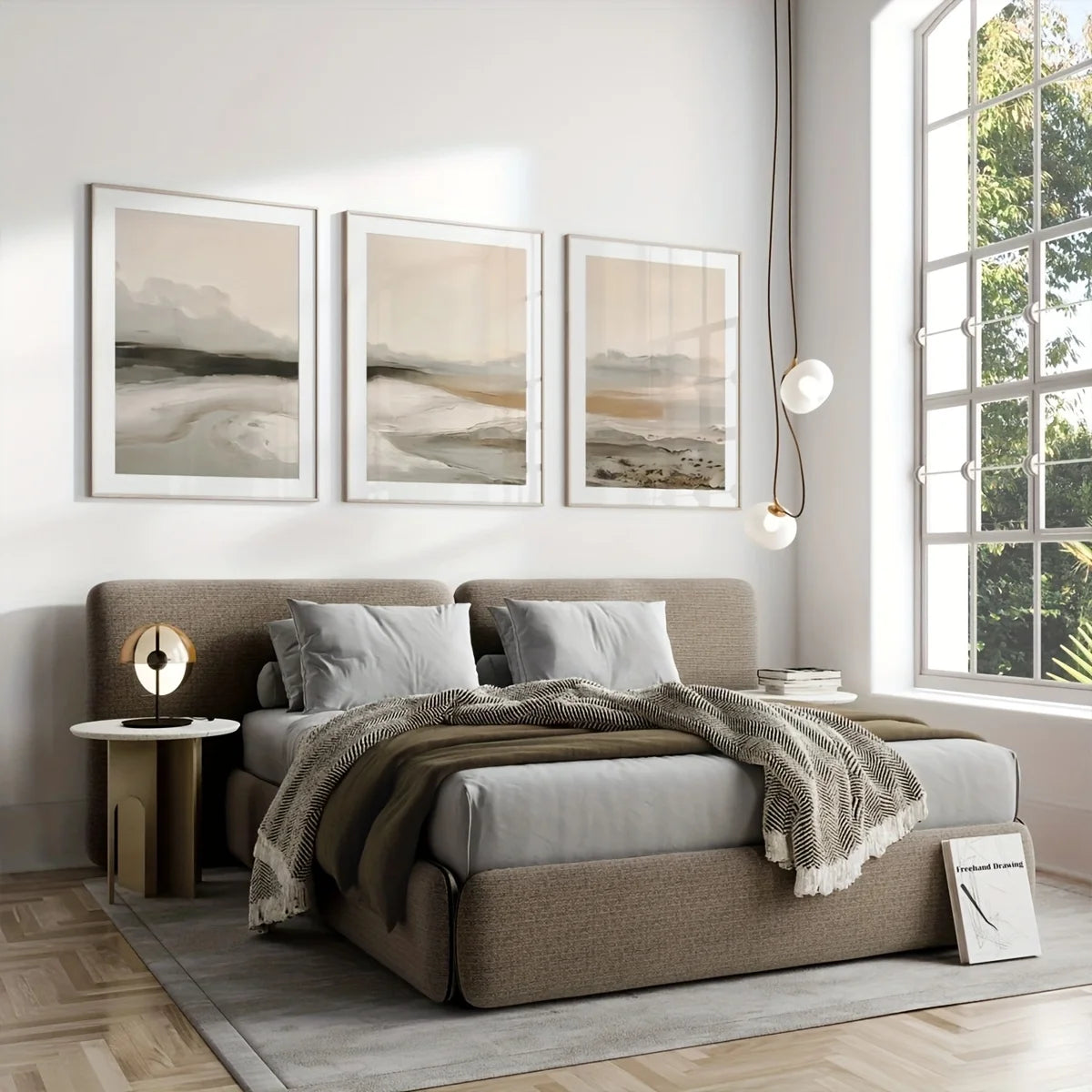 ARDEA LANDSKAP KUNST-SET – 3-TEILIGE MINIMALISTISCHE WANDDEKO