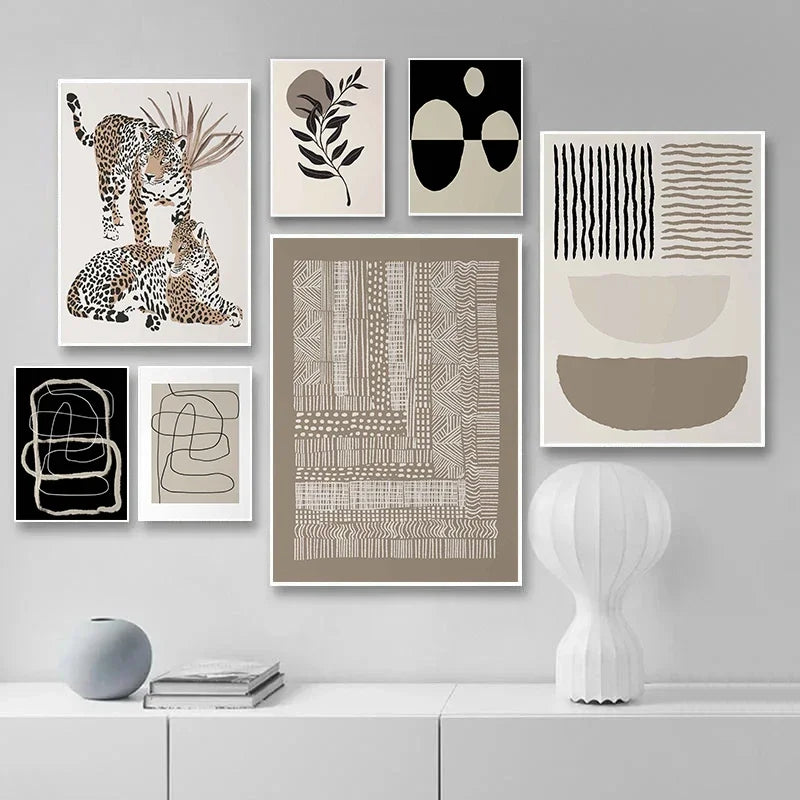 SELENE WANDDEKORATION – MODERNES LEINWAND-SET MIT ELEGANZ