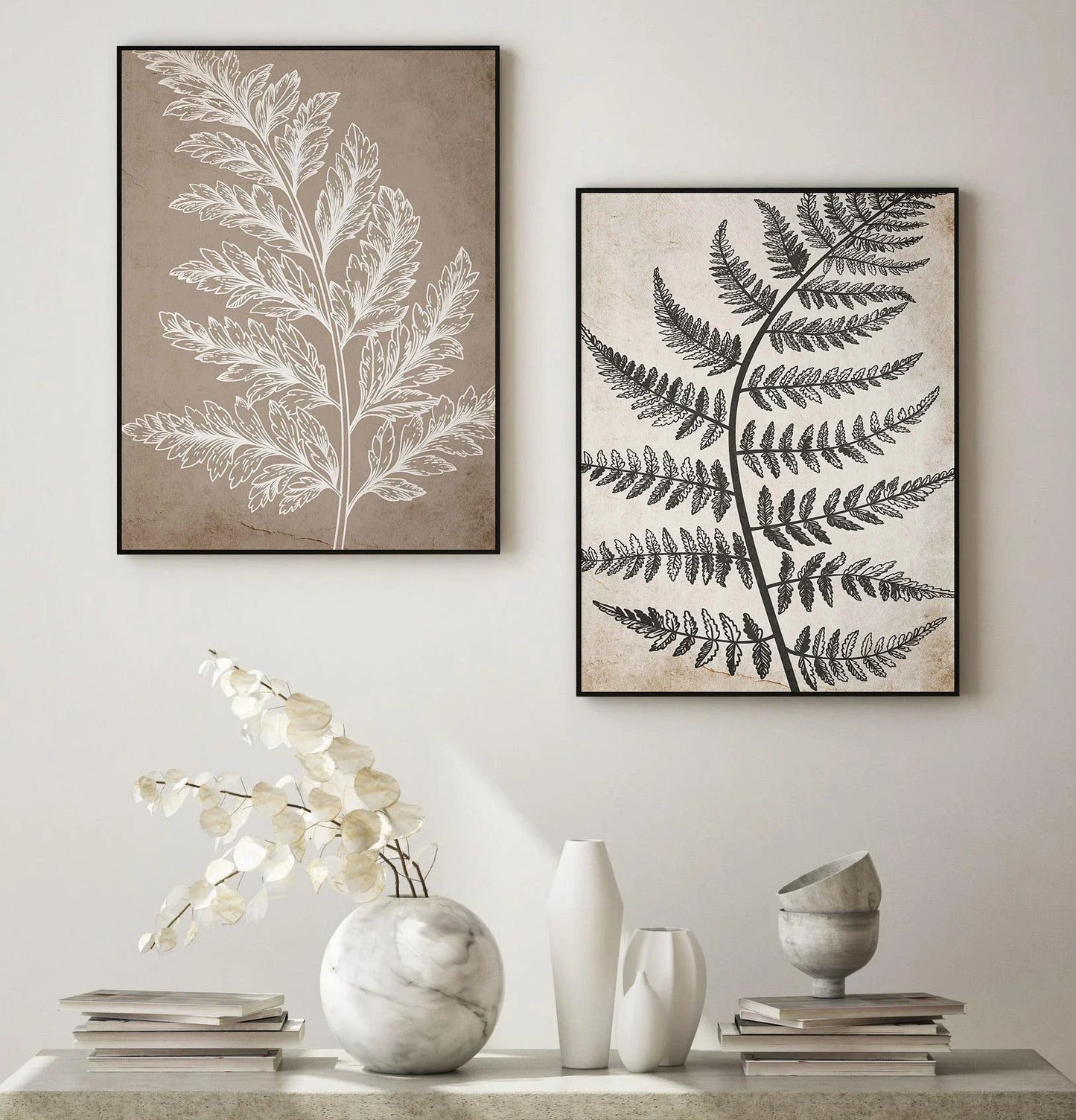 SELENE WANDDEKORATION – MODERNES LEINWAND-SET MIT ELEGANZ