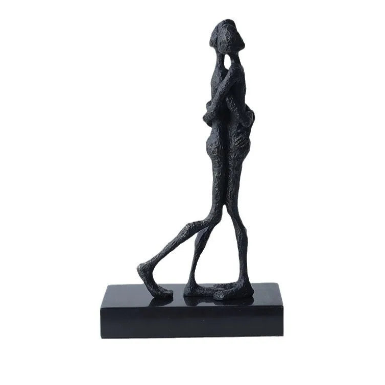 ABSTRAKTE FIGUREN SKULPTUR – MODERNE KUNSTFIGUR AUF SOCKEL