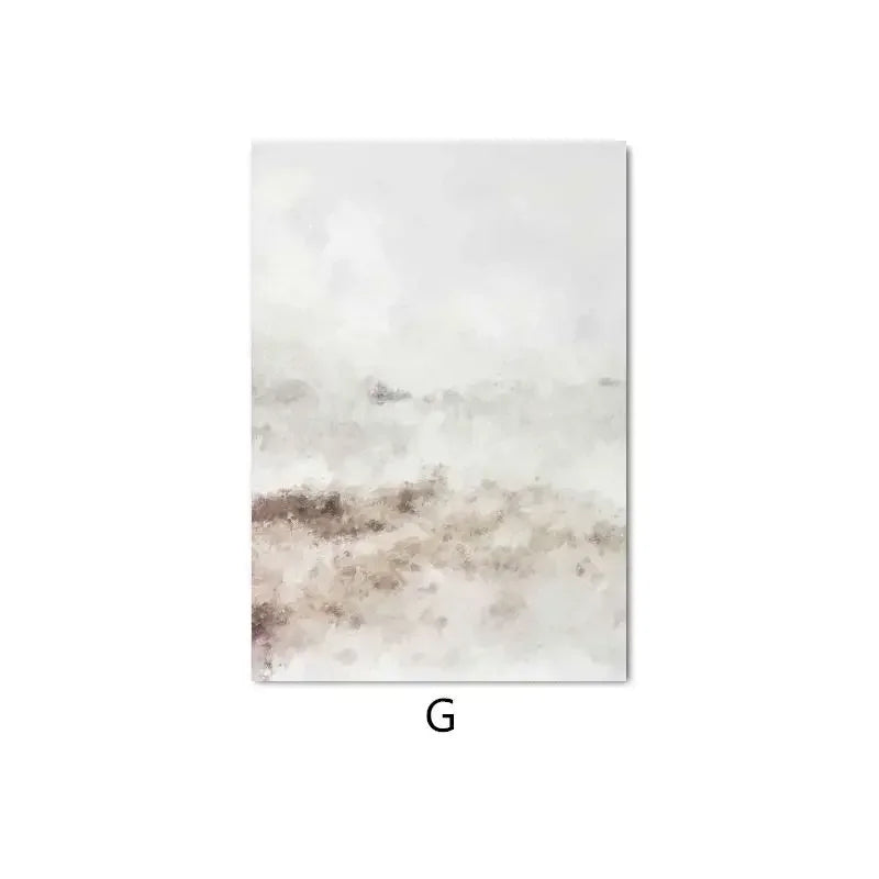 NOVA WANDDEKORATION – MINIMALISTISCHE LEINWAND IN BEIGE-TÖNEN