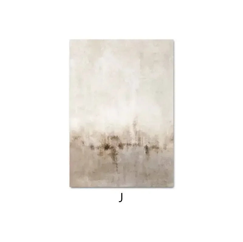 NOVA WANDDEKORATION – MINIMALISTISCHE LEINWAND IN BEIGE-TÖNEN