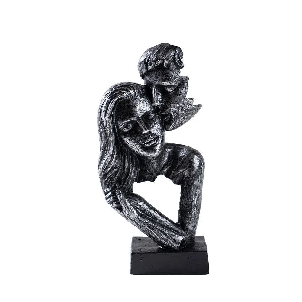 ABSTRAKTE SKULPTUR – MODERNE DEKOFIGUR IN BRONZE ODER SCHWARZ