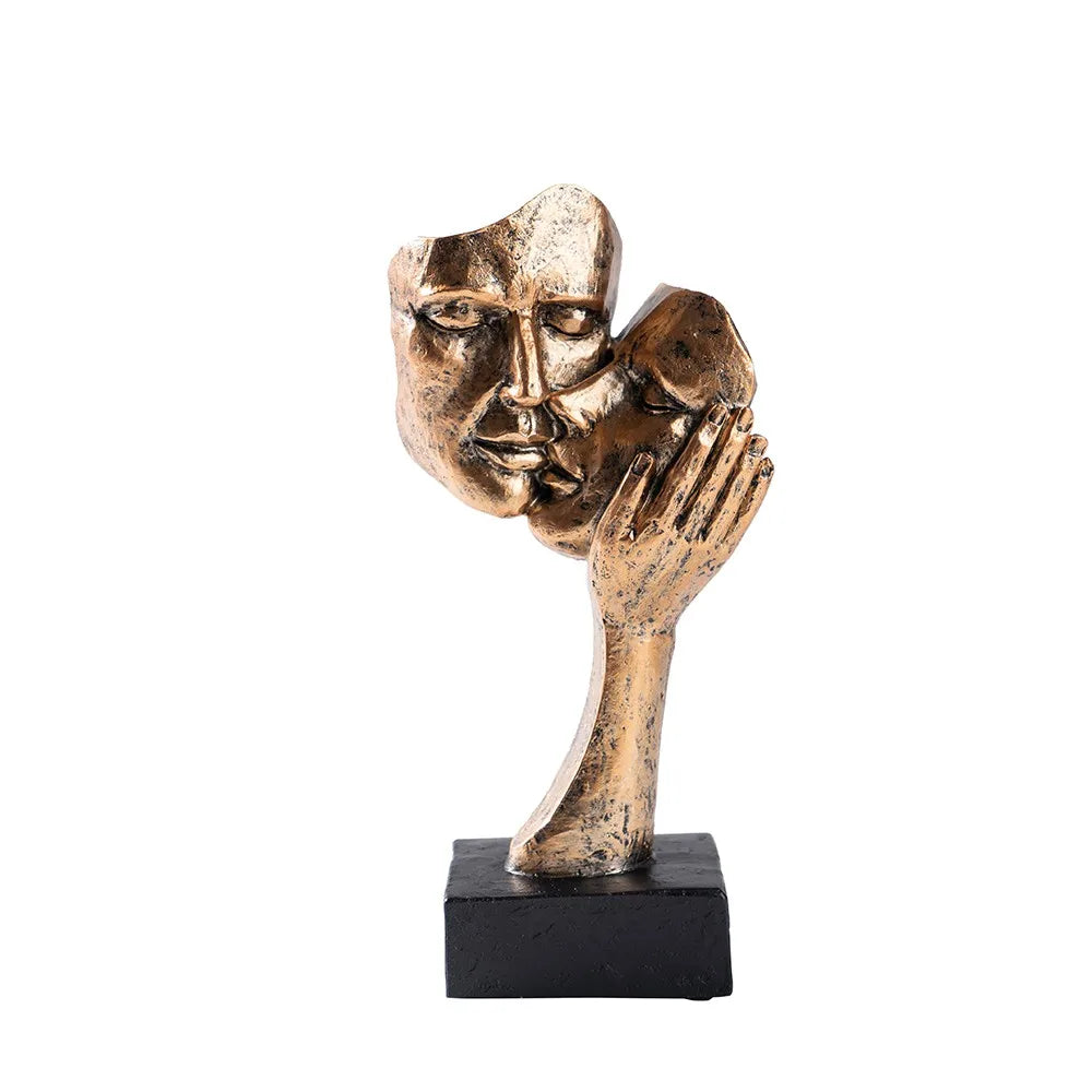 ABSTRAKTE SKULPTUR – MODERNE DEKOFIGUR IN BRONZE ODER SCHWARZ