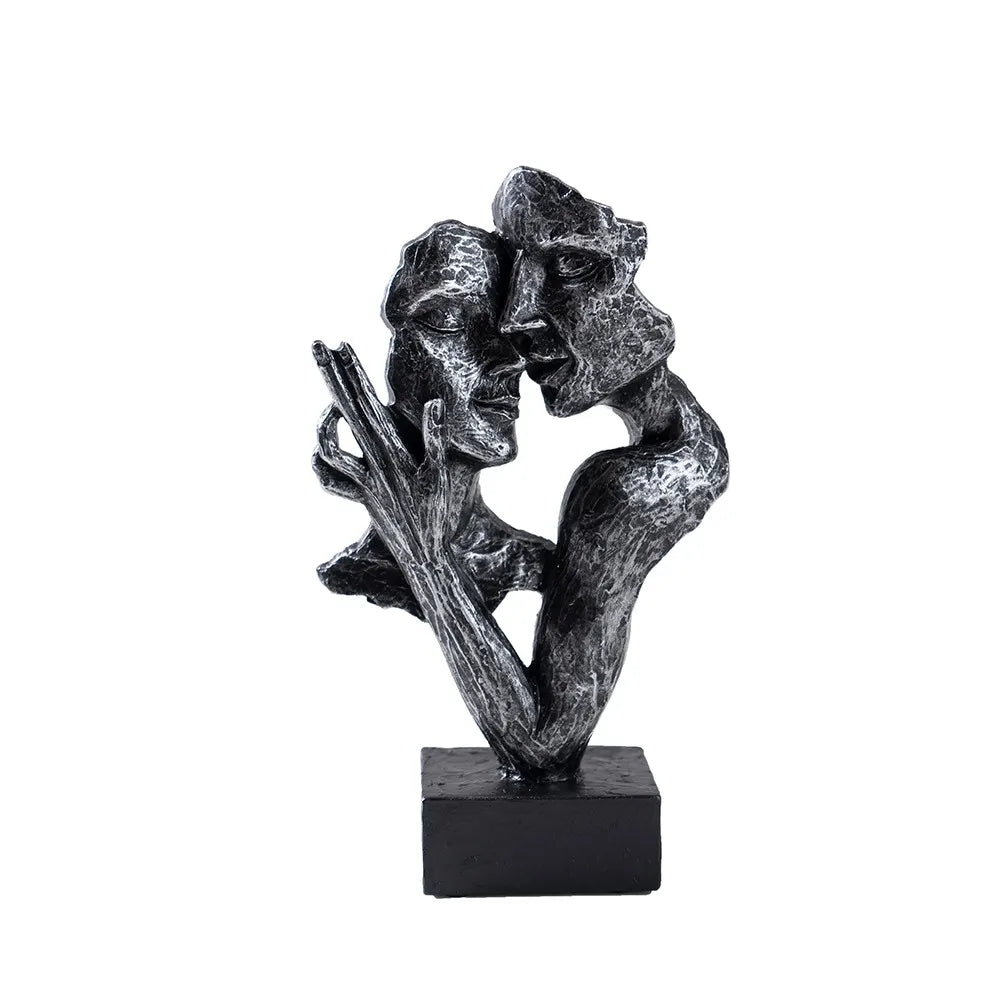 ABSTRAKTE SKULPTUR – MODERNE DEKOFIGUR IN BRONZE ODER SCHWARZ