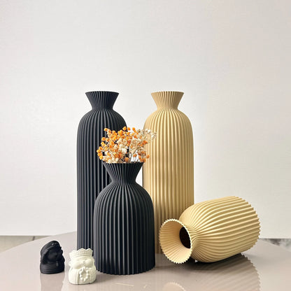 MODERNE VASEN SET – DEKOVASEN IN OFF-WHITE, GRÜN, SCHWARZ & MEHR