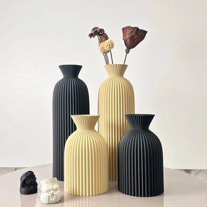 MODERNE VASEN SET – DEKOVASEN IN OFF-WHITE, GRÜN, SCHWARZ & MEHR