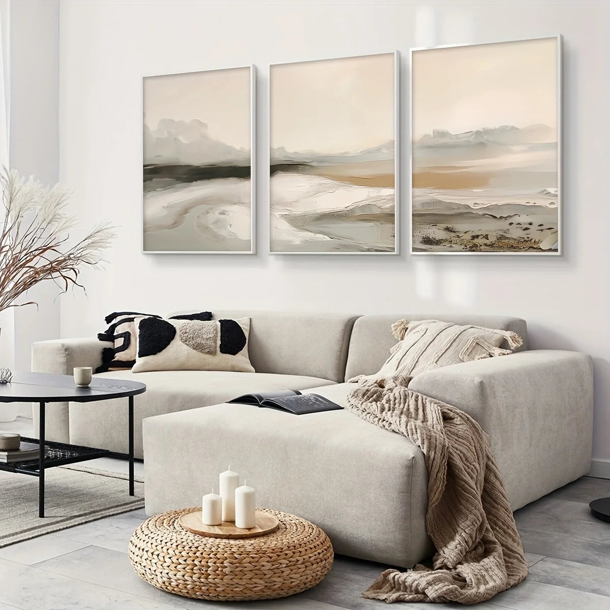 ARDEA LANDSKAP KUNST-SET – 3-TEILIGE MINIMALISTISCHE WANDDEKO