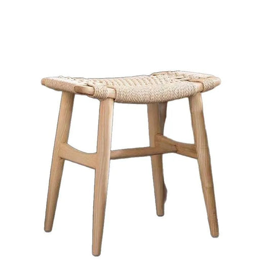JAPANISCHER RATTAN HOCKER – EINGANGSBANK ZUM SCHUHE WECHSELN