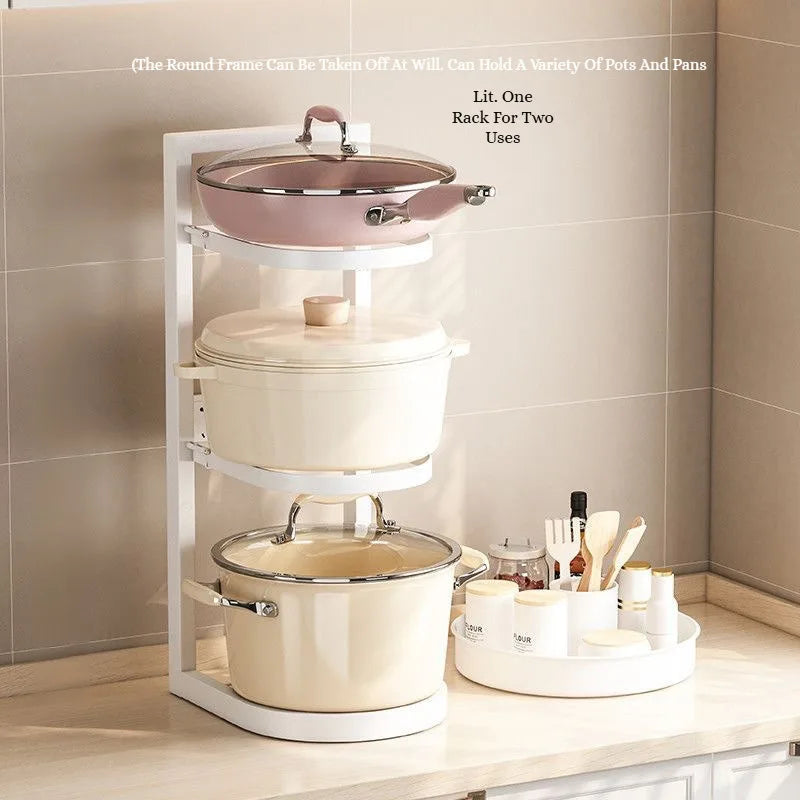 SPICE RACK ZWEILAGIG DREHBAR – KÜCHENORGANIZER IN SCHWARZ & WEISS
