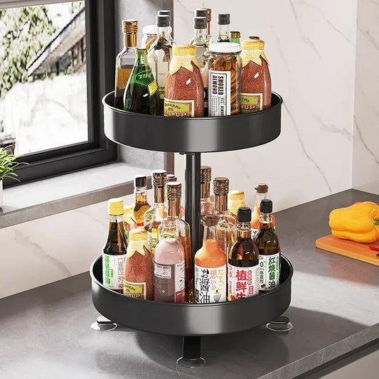 DREHBARES REGAL – KÜCHENORGANIZER MIT 360° FUNKTION