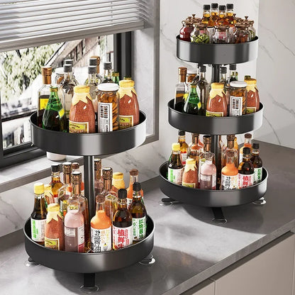 DREHBARES REGAL – KÜCHENORGANIZER MIT 360° FUNKTION