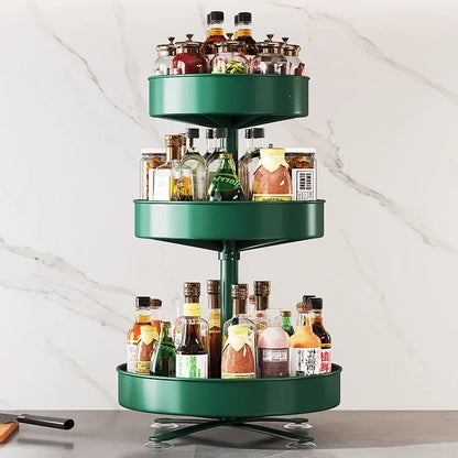 DREHBARES REGAL – KÜCHENORGANIZER MIT 360° FUNKTION