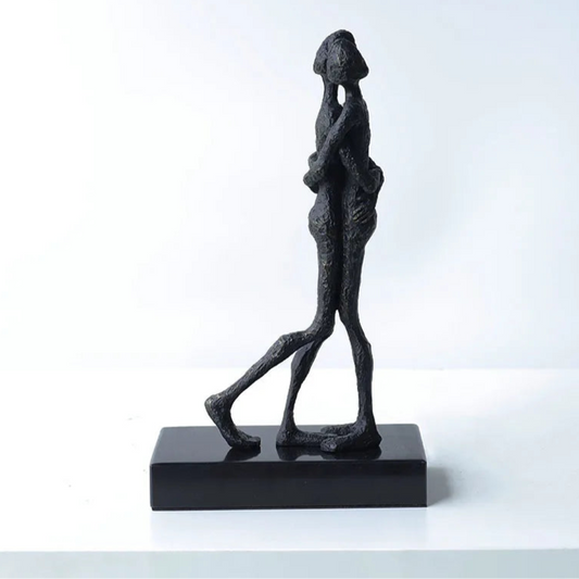 ABSTRAKTE FIGUREN SKULPTUR – MODERNE KUNSTFIGUR AUF SOCKEL