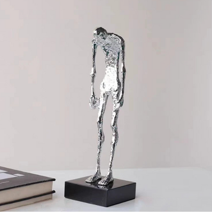 ABSTRAKTE FIGUREN SKULPTUR – MODERNE KUNSTFIGUR AUF SOCKEL
