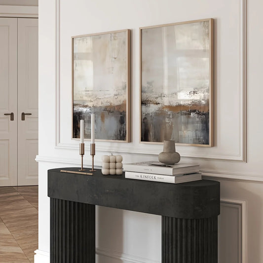 ELORIA LANDSCAPE GEMÄLDE SET – MODERNE NEUTRALE WANDDEKO