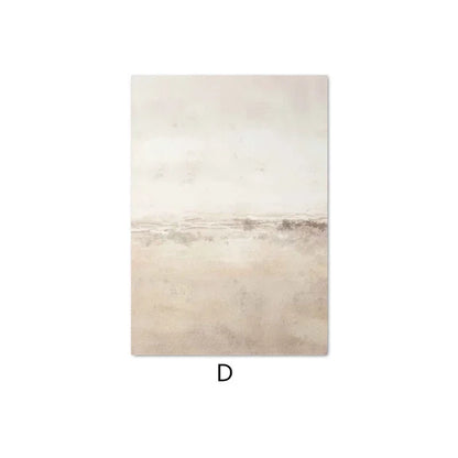 NOVA WANDDEKORATION – MINIMALISTISCHE LEINWAND IN BEIGE-TÖNEN