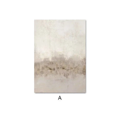 NOVA WANDDEKORATION – MINIMALISTISCHE LEINWAND IN BEIGE-TÖNEN