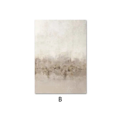 NOVA WANDDEKORATION – MINIMALISTISCHE LEINWAND IN BEIGE-TÖNEN