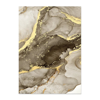 MIRELLA WANDDEKORATION – LEINWAND SET MIT MARMOR & GOLD ELEGANZ