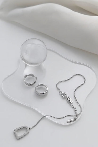 GLAS UNTERSETZER ORGANISCHE FORM – MODERNE TISCHDEKO & ABLAGE