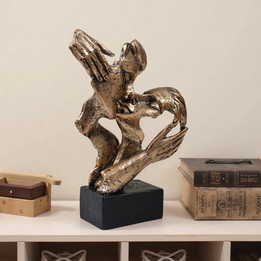 ABSTRAKTE SKULPTUR – MODERNE DEKOFIGUR IN BRONZE ODER SCHWARZ