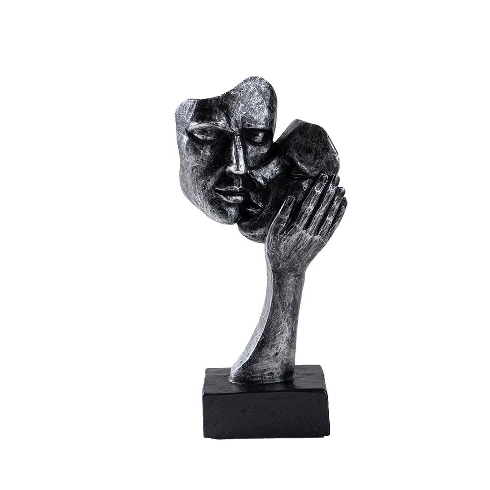 ABSTRAKTE SKULPTUR – MODERNE DEKOFIGUR IN BRONZE ODER SCHWARZ
